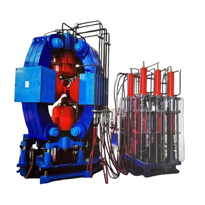 Cronus six-sided cubic hydraulic press with hydraulic intensifier system